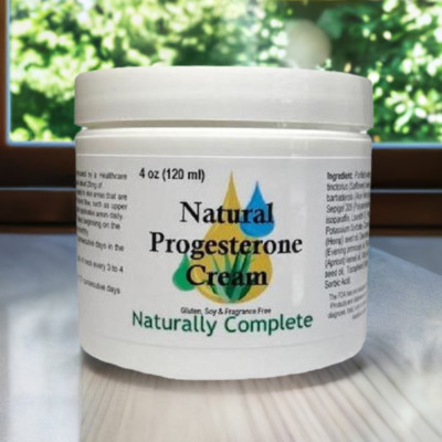 Natural Progesterone Lotion 4 oz. Jar | No GMO | No Soy | Made in USA
