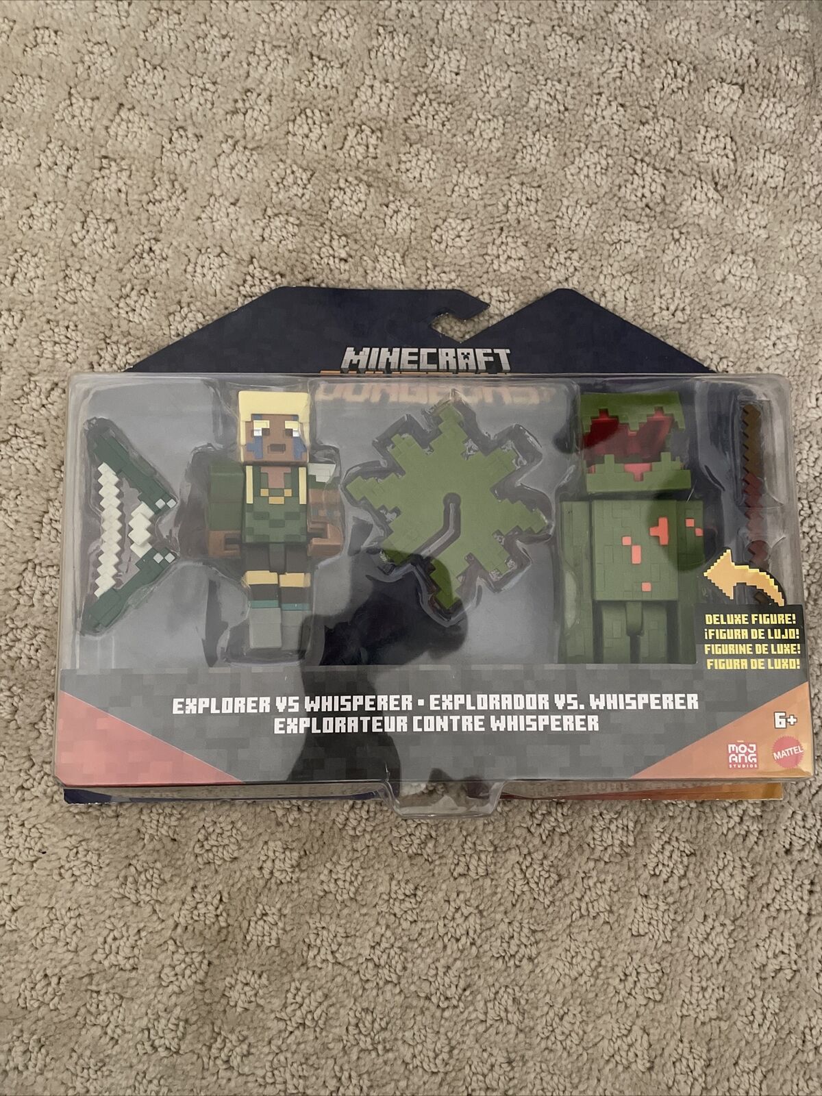 Minecraft Mob Head Minis Cave Explorers Pack com 2 Action Figures