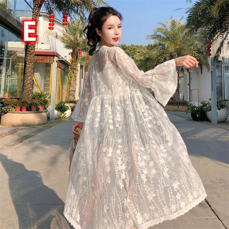 Finoceans Women's Floral Kimono Cardigan - Sheer Chiffon Wrap, 3/4 Sleeve, Lightweight Cover-Up For Summer & Beach - View #7
