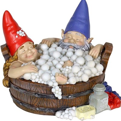 Sprudelbad Zwerge Statue Skulptur Harz Zwerg Garten Rasen Yard A eBay.de