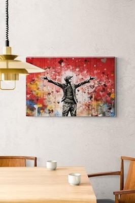 MURAL PEINTURE BANKSY Graffiti Art de Rue Hommes Pull EUR 24,60