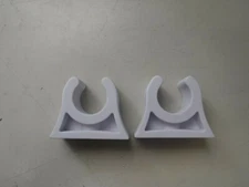 Sea-Dog 491447 White Rubber Pole Storage Clip 7/8” Pair (2)