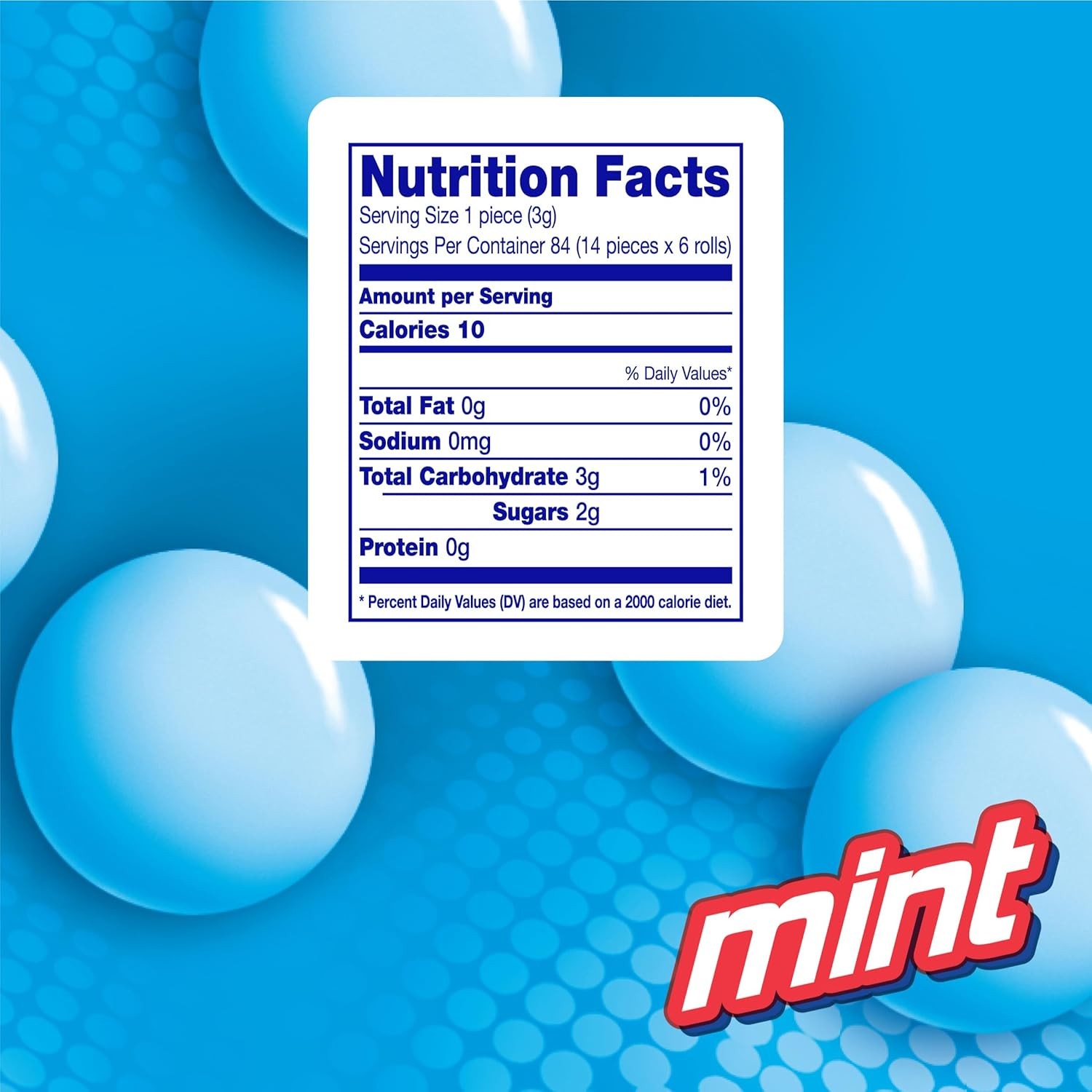 Mentos Chewy Mint Candy Roll, Mint, Non Melting, Party, 14 Count (Pack of 15) 