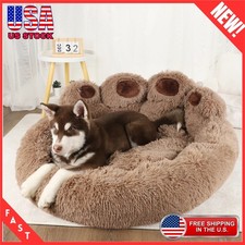 Fluffy Dog Bed Warm Winter Pet Sofa Basket Kennel Mat for Small Medium Dogs Cats