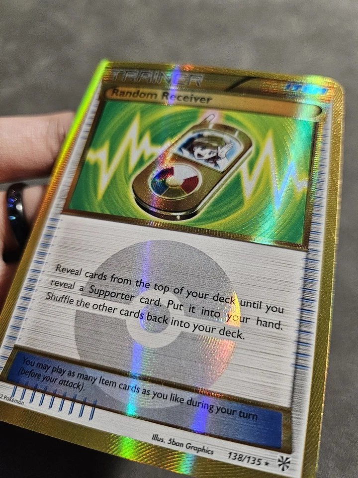 Pokémon TCG Random Receiver 138/135 Gold Secret Rare - BW Plasma Storm - LP - Image 4 of 4