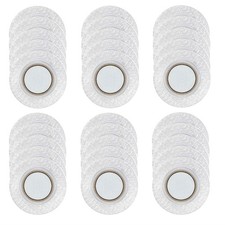 30 Pairs Round Hidden Sew Magnetic Snap, Invisible Hidden Sew in PVC Hidden P...