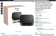 Aqara Smart Hub M3  For Home Automation Matter Controller Black