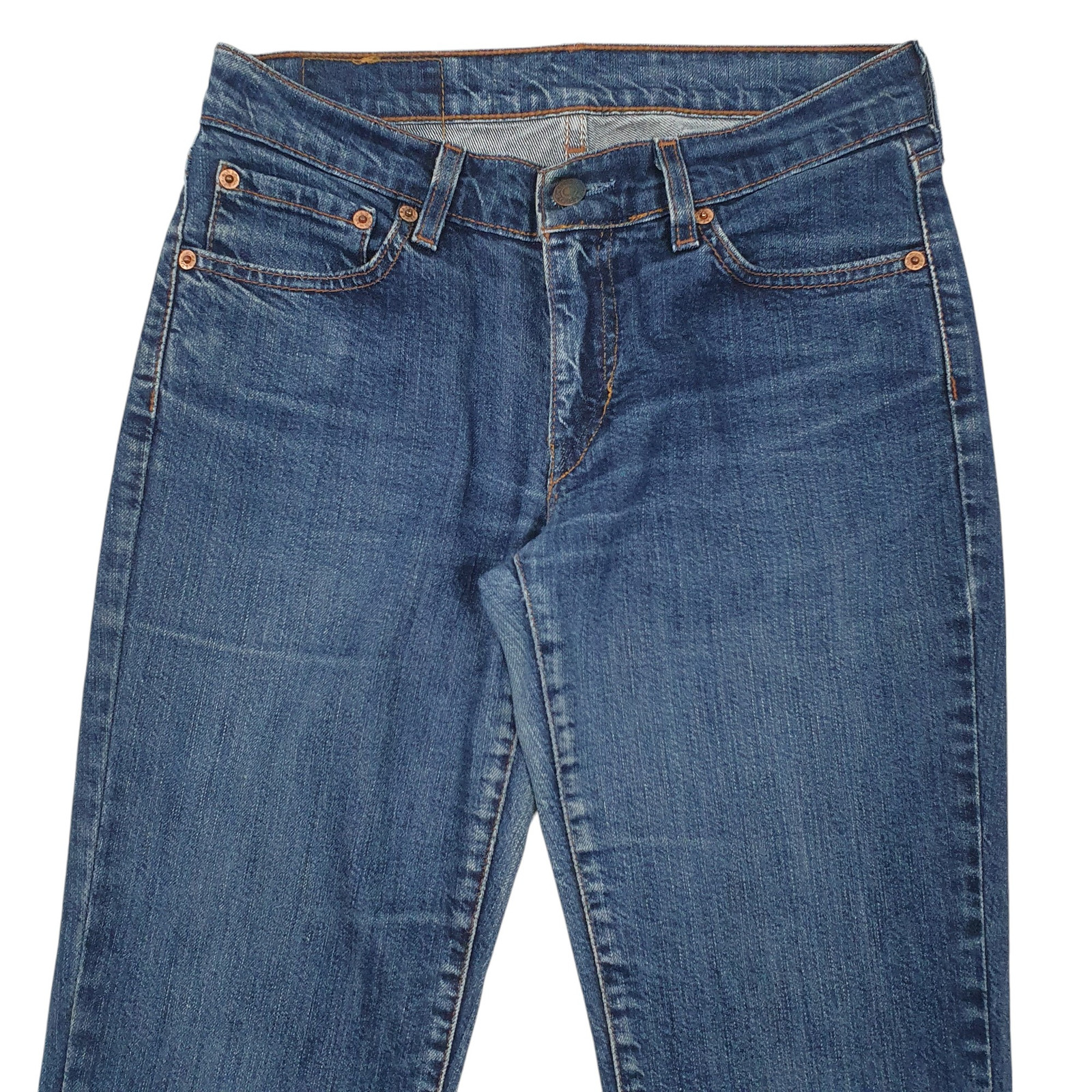 LEVIS 544 Jeans Bootcut Fit Blue Denim Trousers Womens UK10 image 2