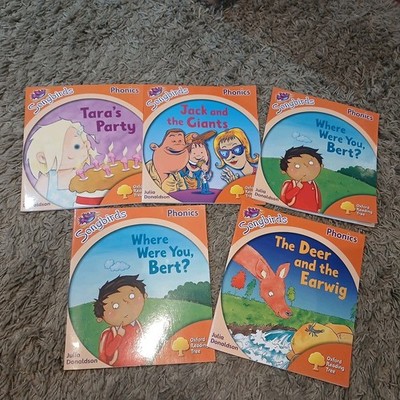 Songbirds Julia Donaldson Reading / Phonics Books Stage 6  X 5 Books Oxford 
