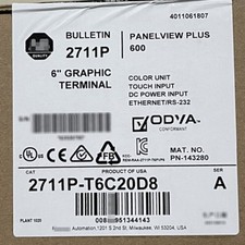2711P-T6C20D8 PanelView Pl 6 Graphic Terminal 2711P-T6C20D8 US Free Tax