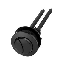 1Pcs Small Black Round Toilet Flush Button Replacement Dual Flush Button with...