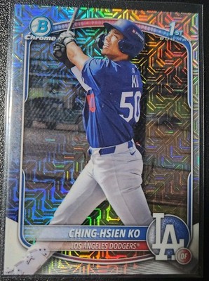 2025 Bowman Chrome #BCP-224 Ching-Hsien Ko Mojo Refractor 1st