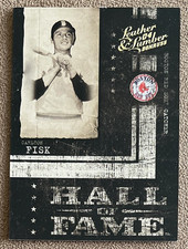 2004 Donruss Leather & Lumber - Hall of Fame Carlton Fisk #HF-2 /2000 (SN, HOF)