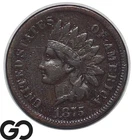 1875 Indian Head Cent Penny, Semi-Key Date