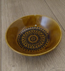 Vintage Brown Geometric Design Bowl Biltons Ironstone England 6.5 In 16cm 1970s
