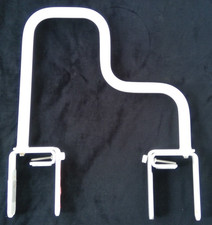 Heavy duty metal white adjustable safety/grab bar for bath tub; wrench included