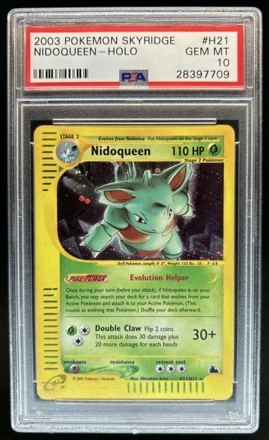 2003 Pokemon Skyridge Nidoqueen Holo #H21/H32 PSA 10 GEM MINT
