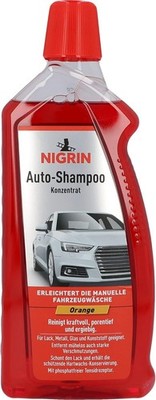 NIGRIN Autoshampoo Konzentrat, 1 Liter, entfernt auch starke Verschmutzungen