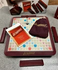 Vintage 2001 Parker Brothers SCRABBLE Deluxe Turntable Crossword Word Board Game