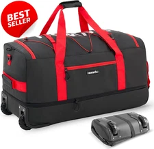30'' Rolling Duffel Bag 2 Wheels Expandable 100L-120L Waterproof Travel US