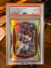 2020 Panini Select - Premier Level Joe Burrow #146 Silver Prizm (RC) PSA 10