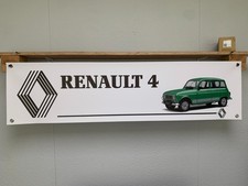 Renault 4 BANNER Werkstatt Garage Display Van Car Show Display Banner 4L