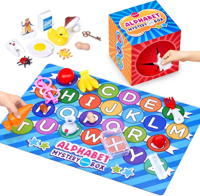 Fun Mystery Alphabet Box - 26 Letter Sorting & Matching Game for Kids