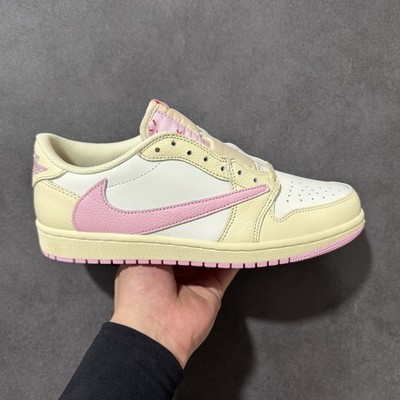 IQ7604-100 New NK AJ1 Retro Low OG SP Travis Scott Shy Pink Size 4-13