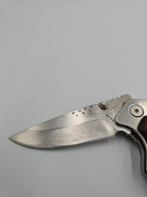 Buck Alpha Hunter 277T Folding Knife Rosewood Handle | eBay
