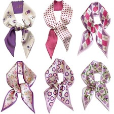 Hair Scarf For Women Satin Purse Multifunctional Bag Fashion 6 PCS