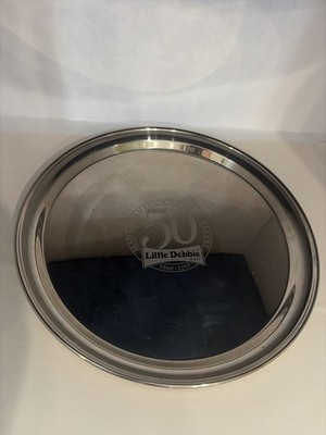 RARE Little Debbie America's Family Bakery 50th Anniversary Silver Platter Tray