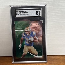 2023 Panini Prestige - Rookies Zach Charbonnet #389 Xtra Points Green /199 (RC)