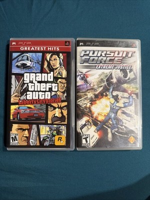 PSP Playstation Grand Theft Auto: Liberty City Stories. Pursuit Force Bundle.