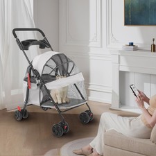 Pet Cart for Small to Medium Dogs and Cats Foldable Pet Travel Cart Pet Cart