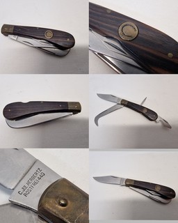 C. Jul. Herbertz Rostfrei 440 altes Messer Taschenmesser Holzgriff