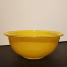 Vintage Pyrex Bowl Corning #323 1.5L Yellow Clear Bottom Glass Mixing Made USA