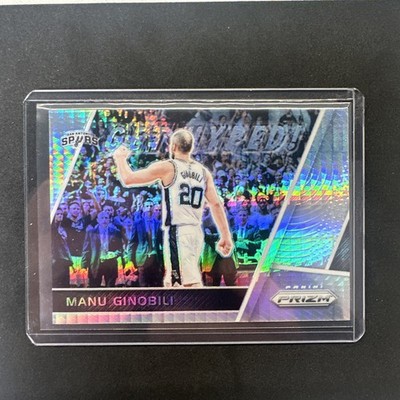 2017-18 Manu Ginobil Panini Prizm Get Hyped! Hyper #GH-MG HOF Spurs Argentina