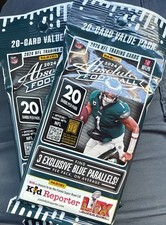 2024 Panini Absolute Football 20 Card Jumbo Value Pack Sealed **2 pack**