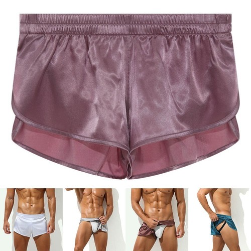 Caxndycing Herren Boxershorts Sexy Leder Optik Wetlook Sexy Unterwäsche