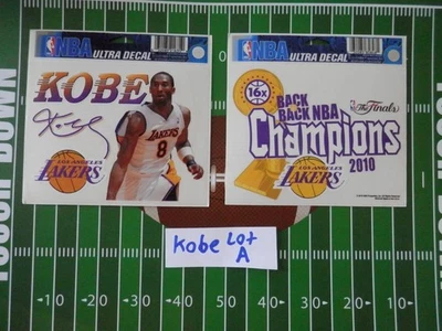 LA Lakers Kobe Bryant lot of 2, 3 x 4 Window Cling Decal / Ultra Decal NBA Lot A - Image 1 of 4