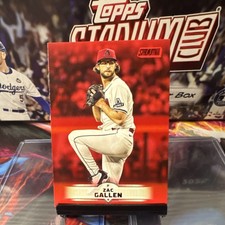 Topps Stadium Club 2025 Zac Gallen Arizona Diamondbacks Red #80 