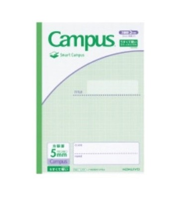 Campus Notebook Smart Campus (by Usage) 5mm Grid 10mm Solid Line Light Green