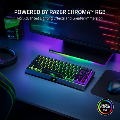 Razer - BlackWidow V4 Mini 65% HyperSpeed Wireless Mechanical