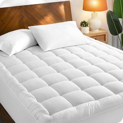 Premium Mattress Topper Full Size   Extra Comfort Soft Bed Cushion Topper