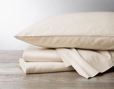 NEW 348 Coyuchi Cloud Brushed Organic Cotton Flannel Duvet Cover King Undyed