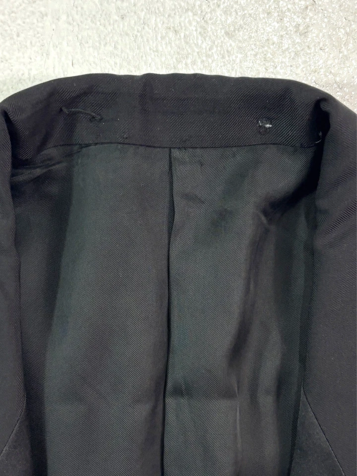 Chaqueta Esmoquin Negra De Colección Años 90 Ermenegildo Zegna 48 38S Formal Esmoquin Noche Blazer Foto 3 de 4