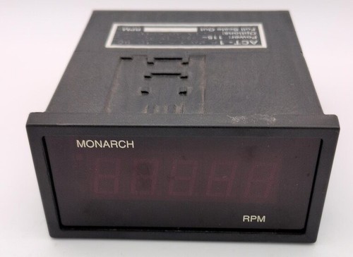MONARCH INSTRUMENT ACT1B DIGITAL PANEL MOUNT TACHOMETER RPM