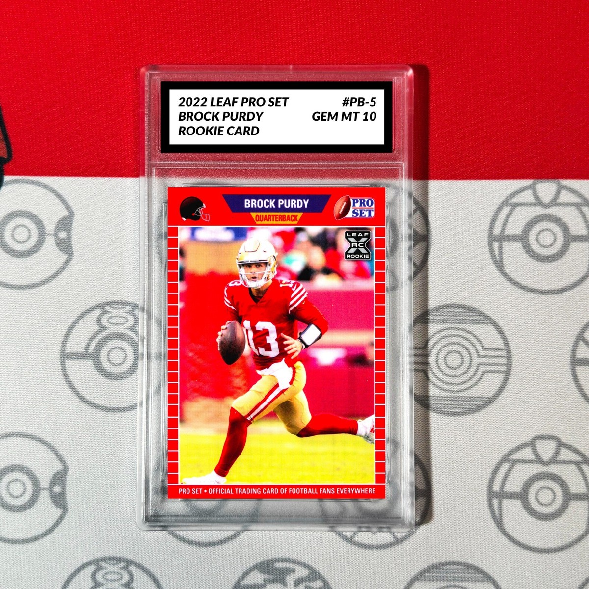 graded brock purdy rookie card San Francisco 49ers Quarterback, 2022 Hot Shot Prospects NFL Football HIDDEN Brock Purdy Rookie Holo Foil