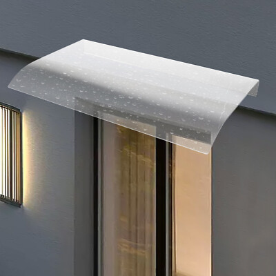 3.5mm Rain Shelter, Clear Window Awning Door Canopy Awning,80*50cm Awning Canopy