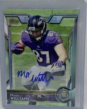 MAXX WILLIAMS 2015 TOPPS SSP RARE PHOTO VARIATION ROOKIE AUTO RC #402